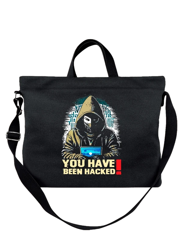 Сумка хакер you have been hacked — Чёрная, фото 1