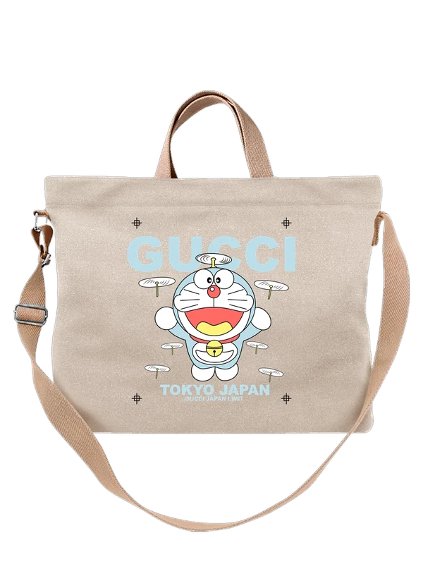 Сумка Doraemon Дораэмон с пропеллерами и колокольчиком — Белая, фото 1