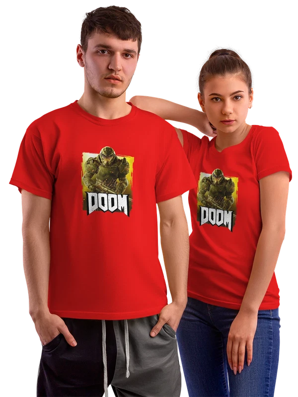 Футболка игра Doom Дум — Красная, фото 1