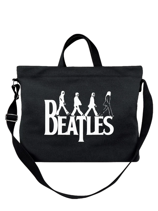 Сумка The Beatles логотип — Чёрная, фото 1
