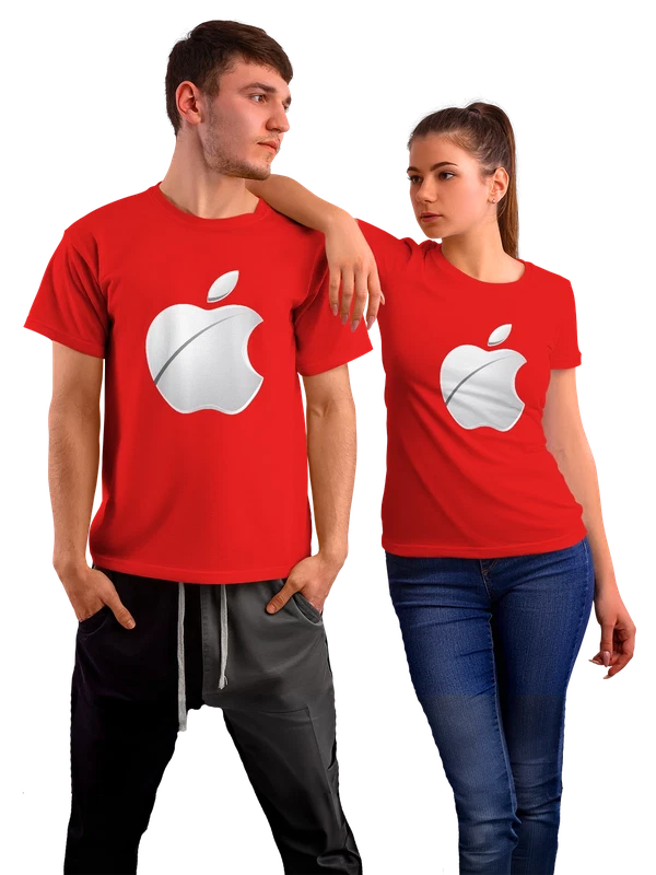 Футболка Apple — Красная, фото 1