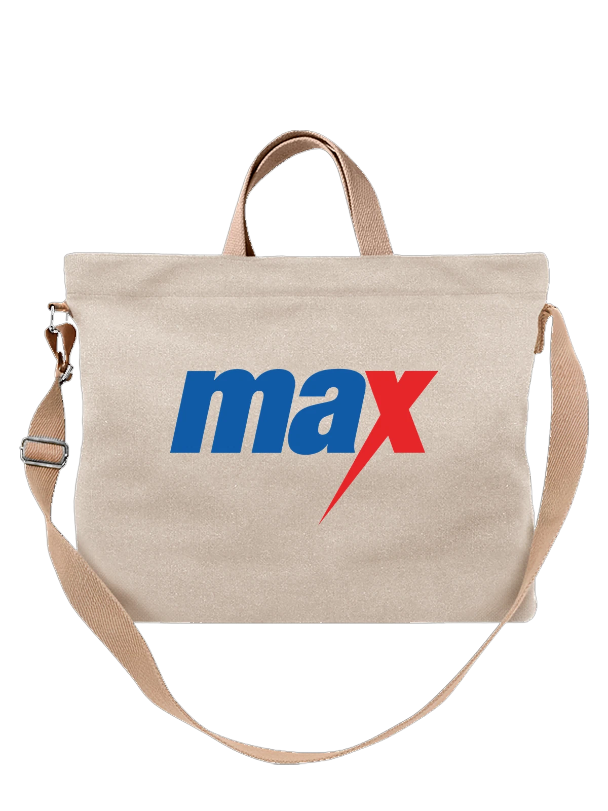 Сумка Max белая с принтом — современная айдентика — Белая, фото 1