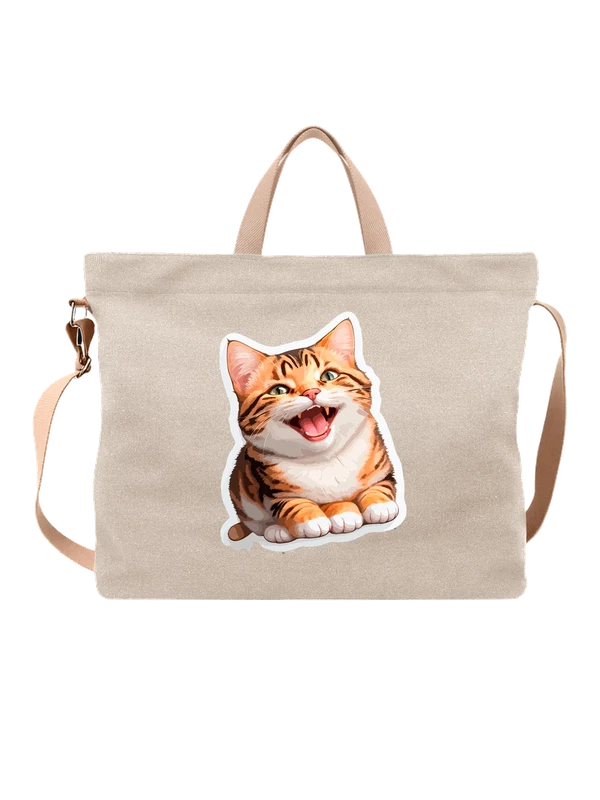 Сумка с котом — Белая, фото 1