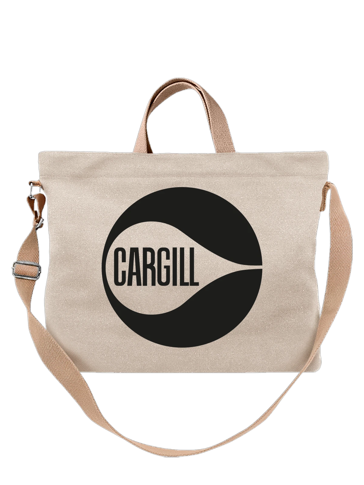 Сумка Cargill белая с принтом — современная айдентика — Белая, фото 1