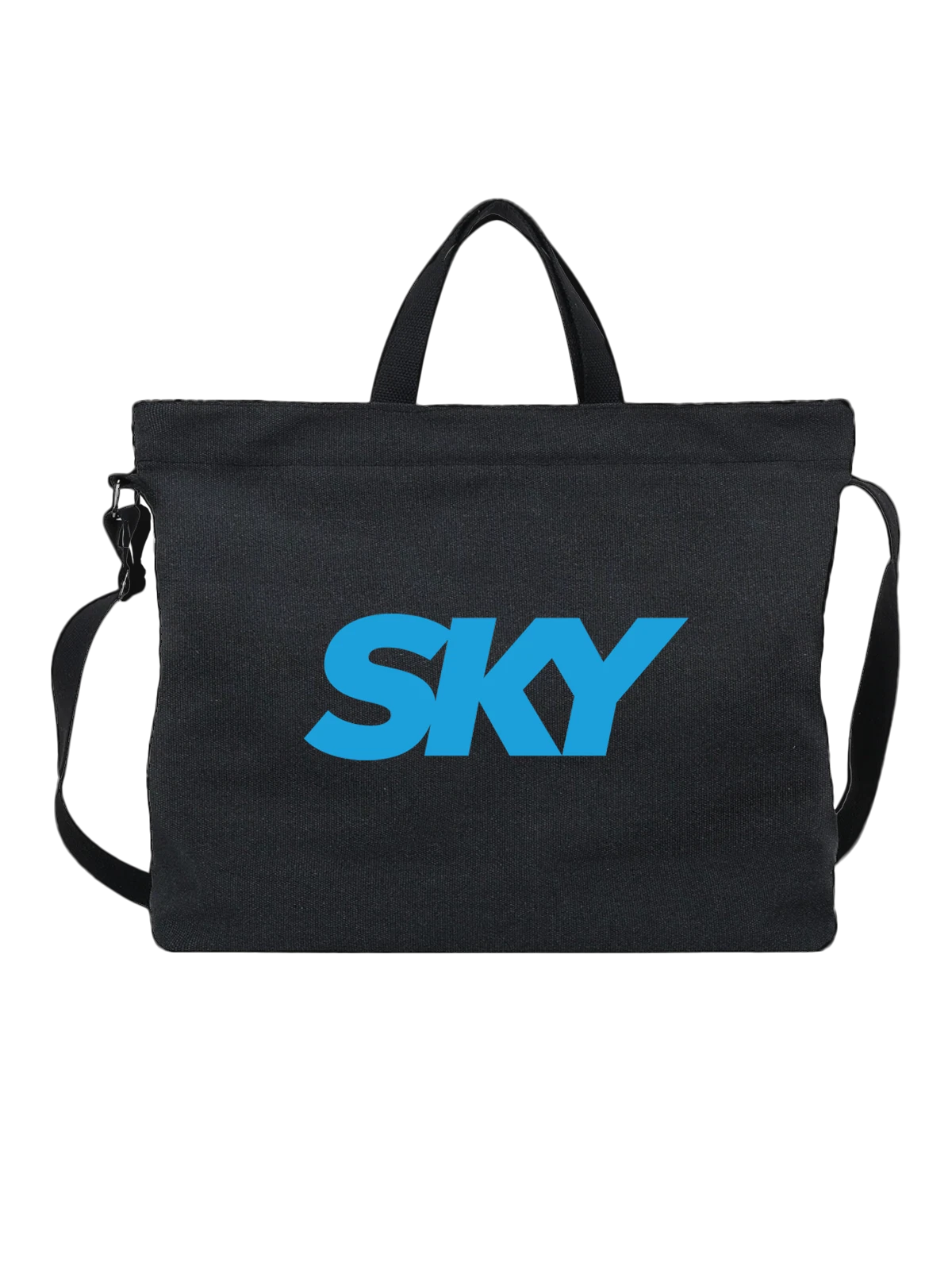 Сумка Sky чёрная с принтом — спутниковое вещание — Чёрная, фото 1