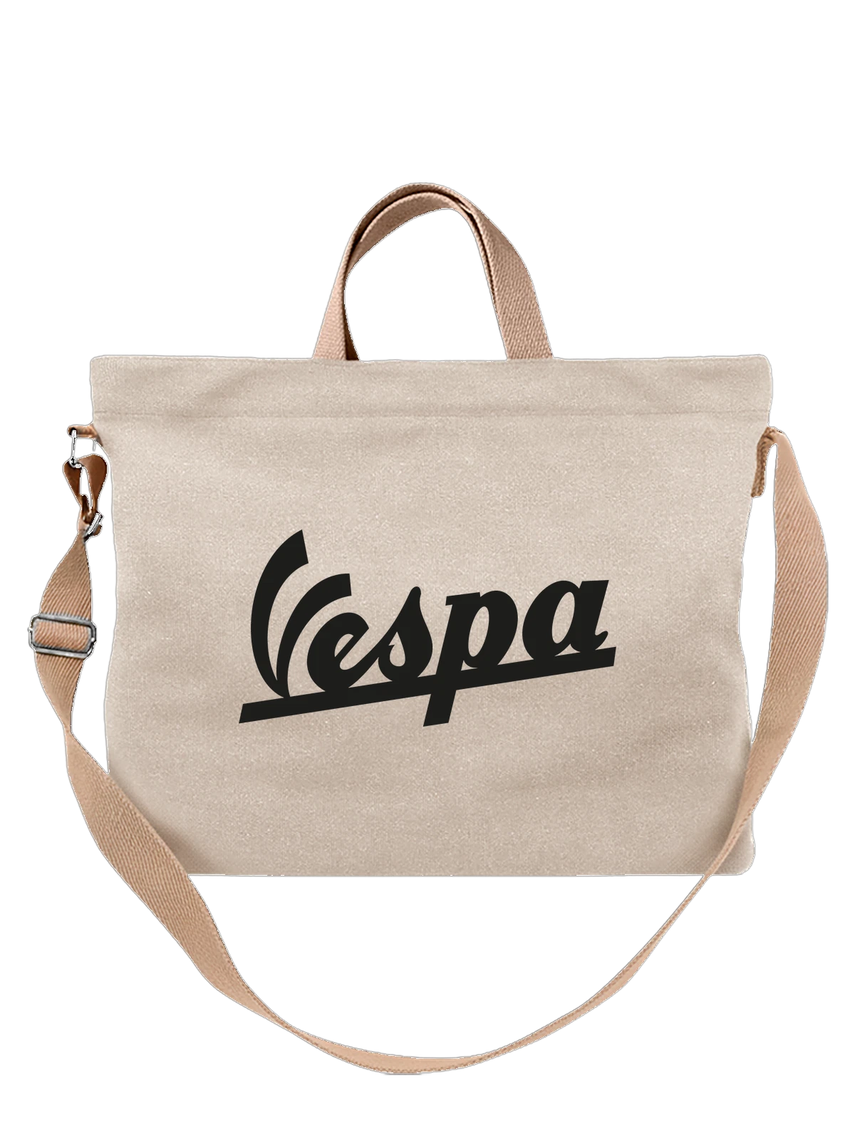 Сумка Vespa белая с принтом — римские улицы и мода — Белая, фото 1