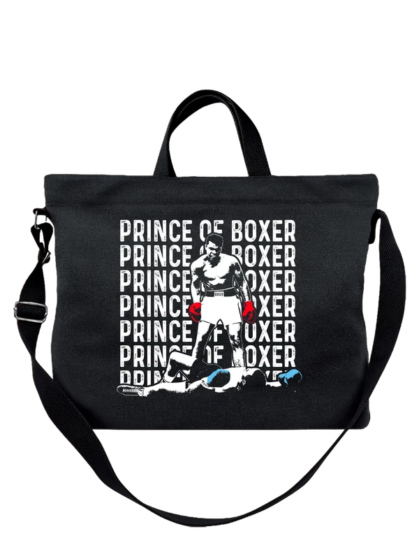 Сумка Мухаммед Али prince of boxer — Чёрная, фото 1