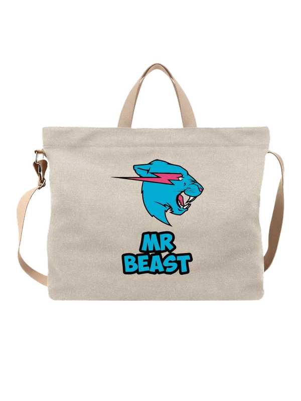 Сумка Mr Beast с пантерой в неоне — Белая, фото 1