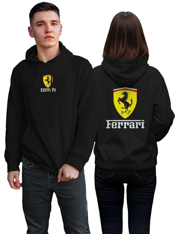 Худи Ferrari — Чёрная, фото 1