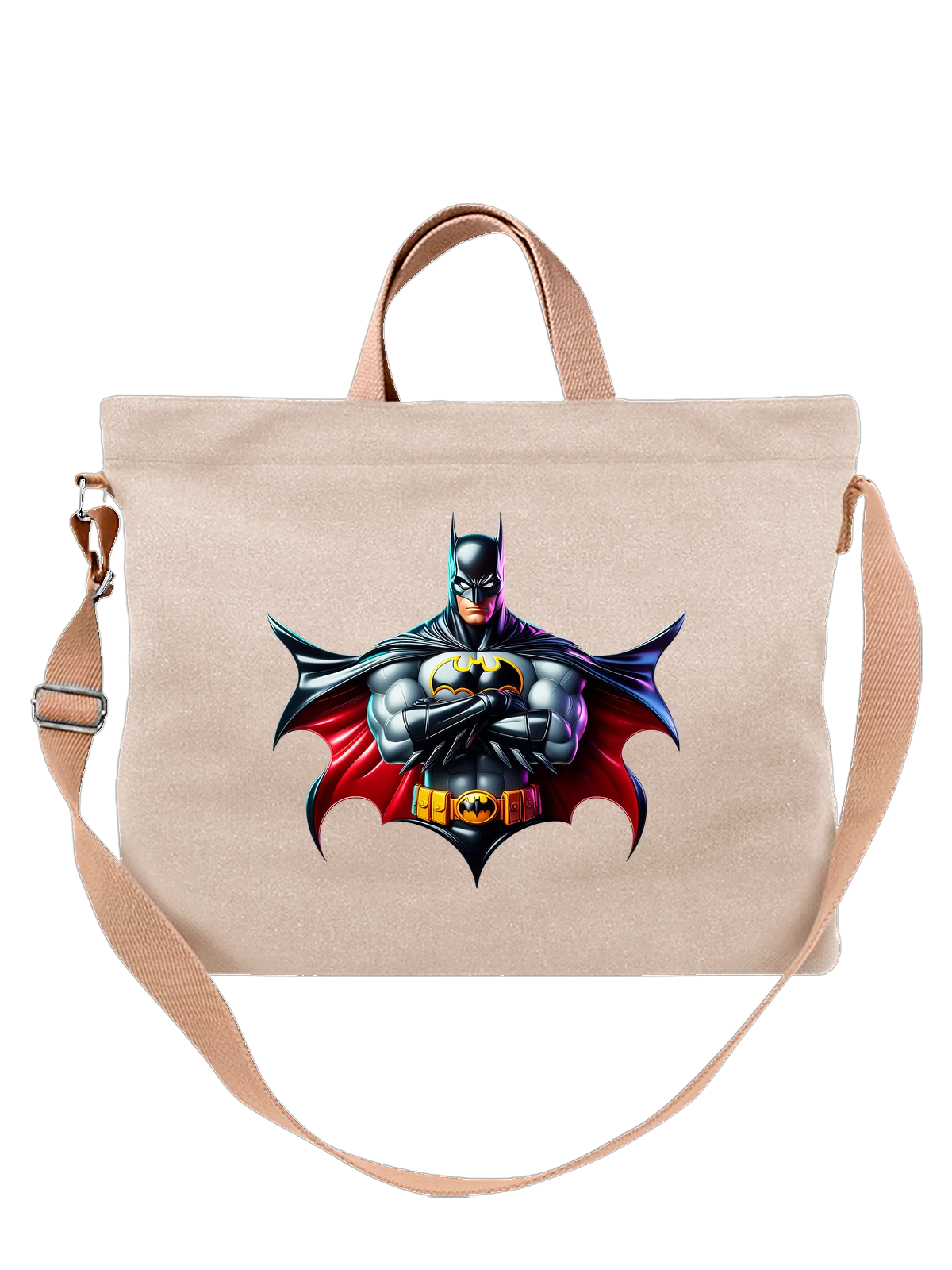 Сумка Бэтмен Batman белая с принтом — подарок любителю комиксов — Белая, фото 1