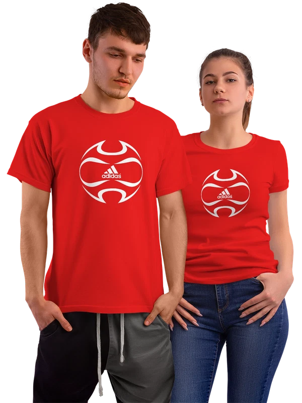 Футболка Adidas — Красная, фото 1