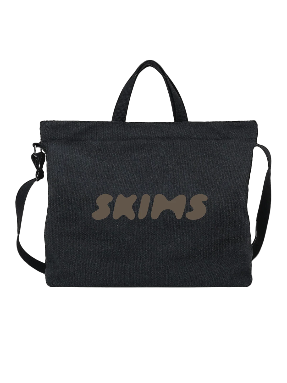 Сумка Skins чёрная с принтом — бег и фитнес — Чёрная, фото 1