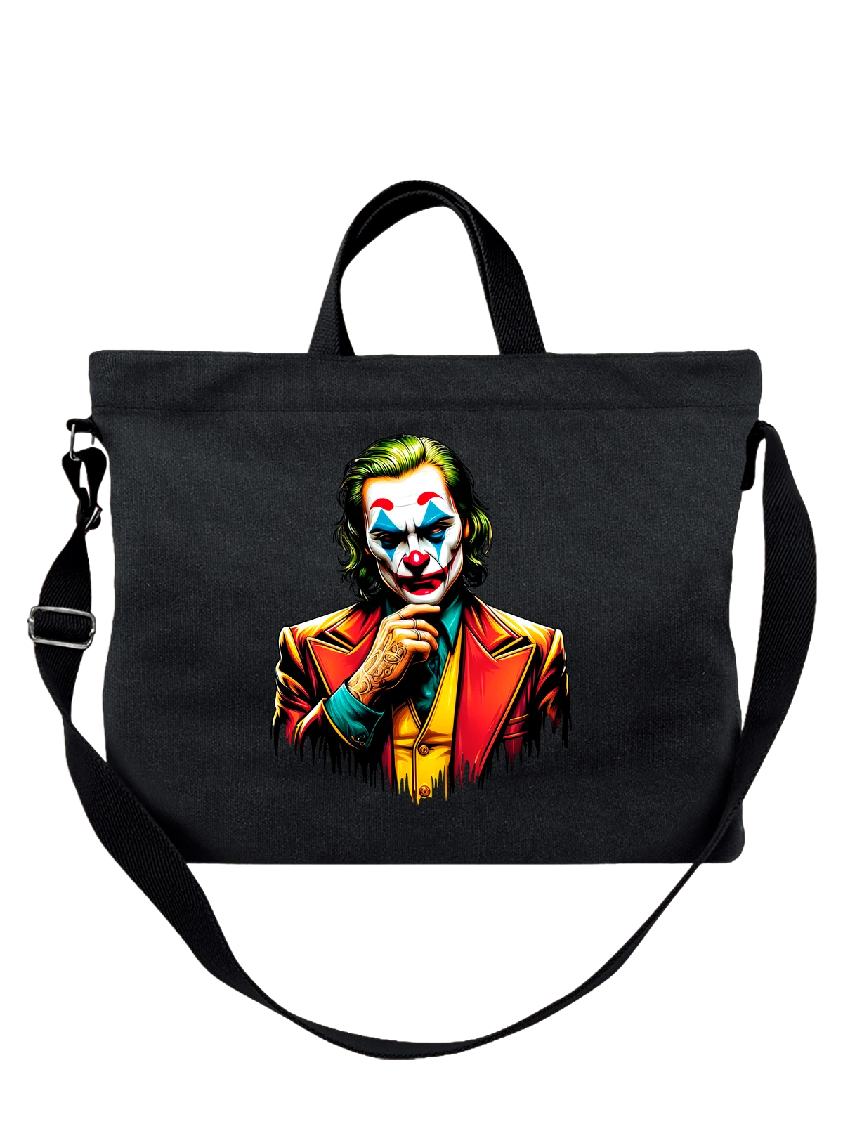 Сумка с Джокером Joker чёрная с принтом — коллекционный образ — Чёрная, фото 1