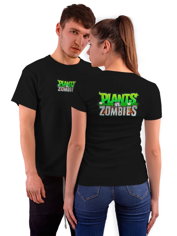 Футболка Plants vs Zombies — Чёрная, фото 1