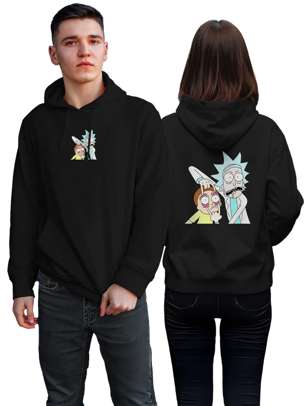 Худи Rick and Morty — Чёрная, фото 1