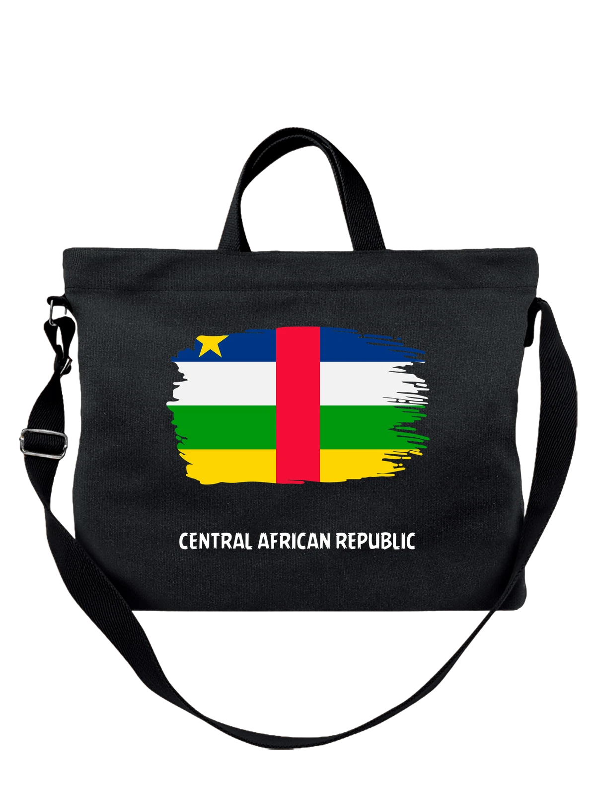 Сумка C флагом Африка Afican чёрная с принтом — патриотический принт — Чёрная, фото 1