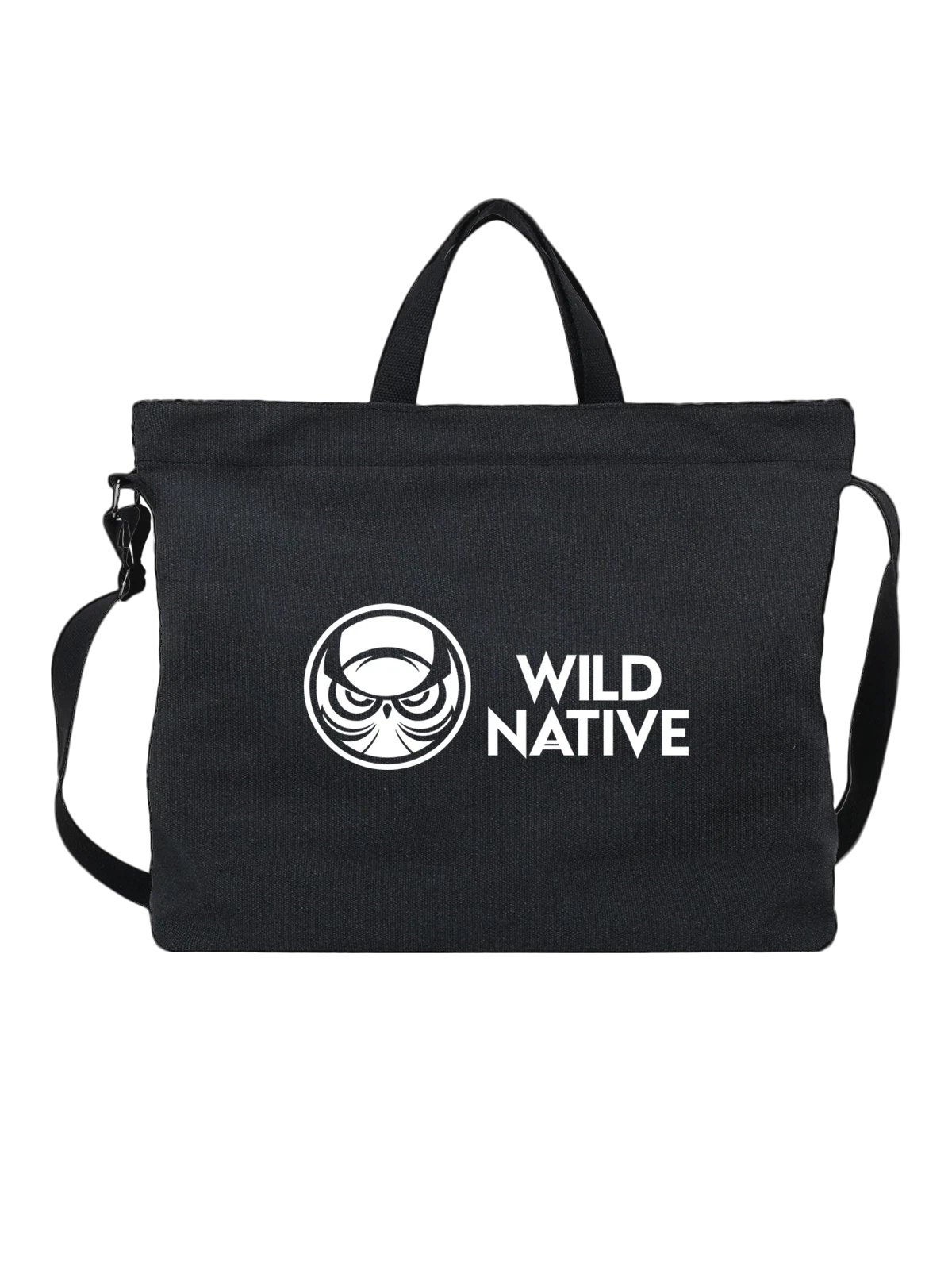 Сумка Wild Native чёрная с принтом — индейская эстетика — Чёрная, фото 1