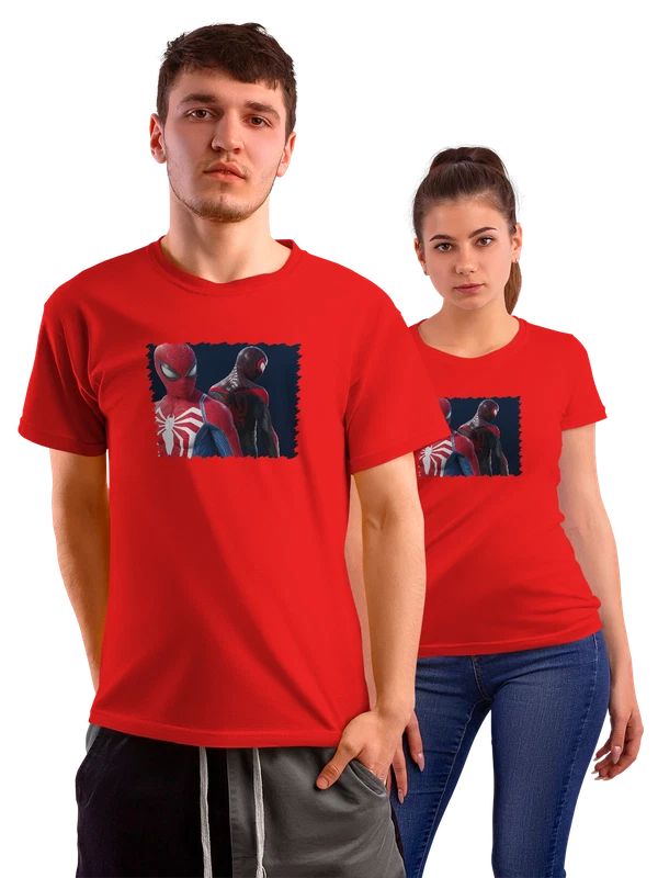Футболка Игра Marvels Spider Man 2 Superheroes — Красная, фото 1