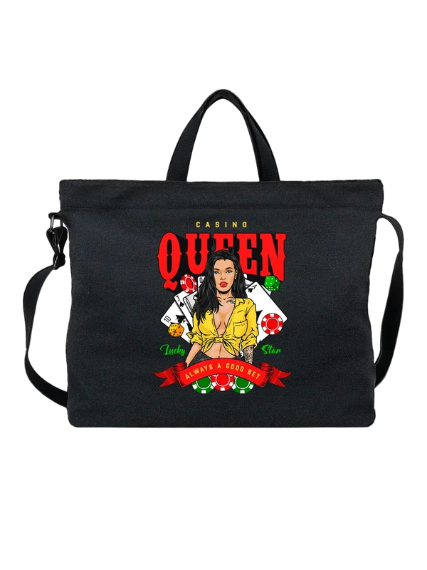 Сумка казино девушка casino queen — Чёрная, фото 1