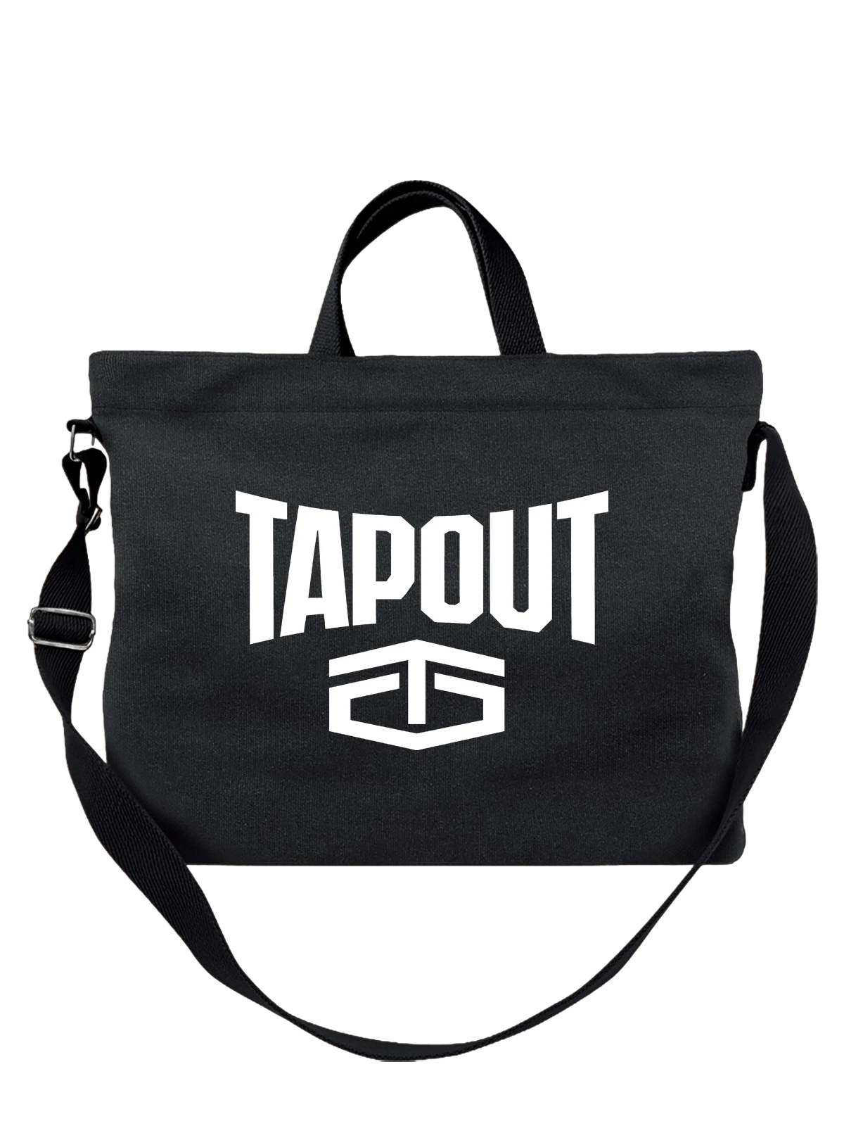 Сумка Tapout чёрная с принтом — бойцовская одежда — Чёрная, фото 1