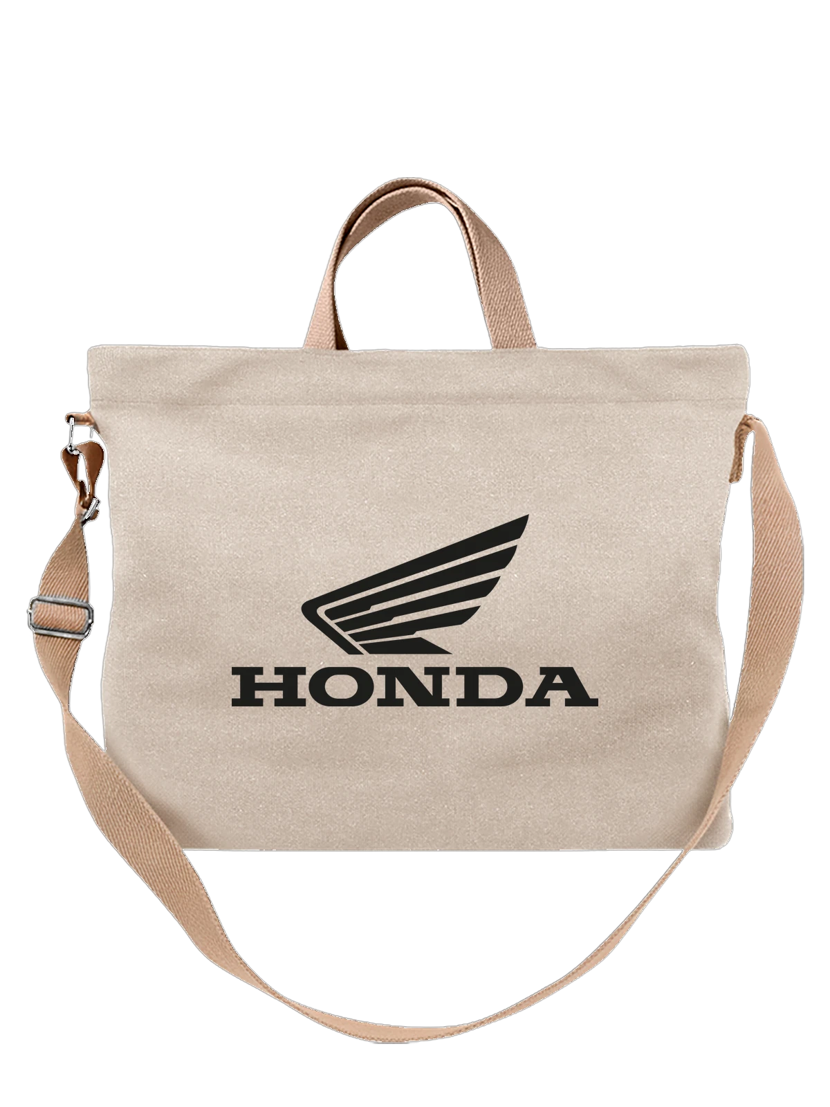 Сумка Honda белая с принтом — скорость и свобода — Белая, фото 1