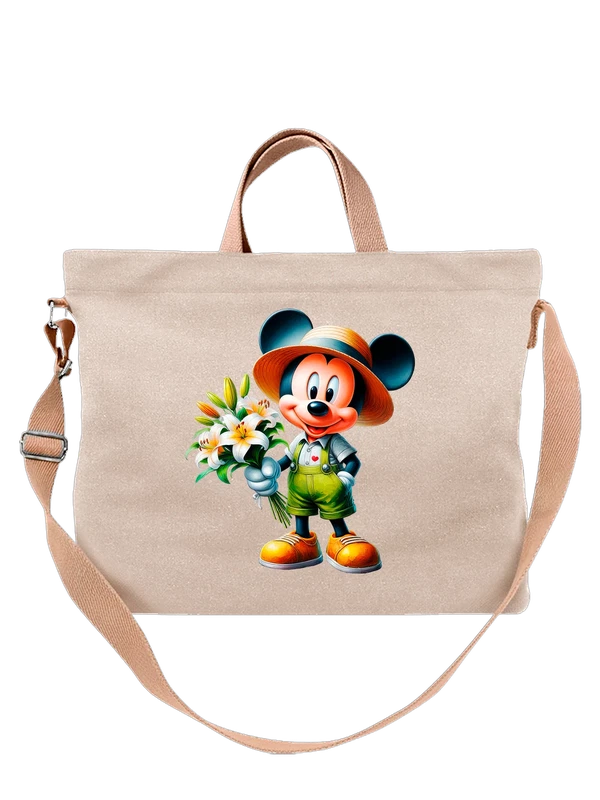 Сумка Микки Маус Mickey Mouse лилии — Белая, фото 1