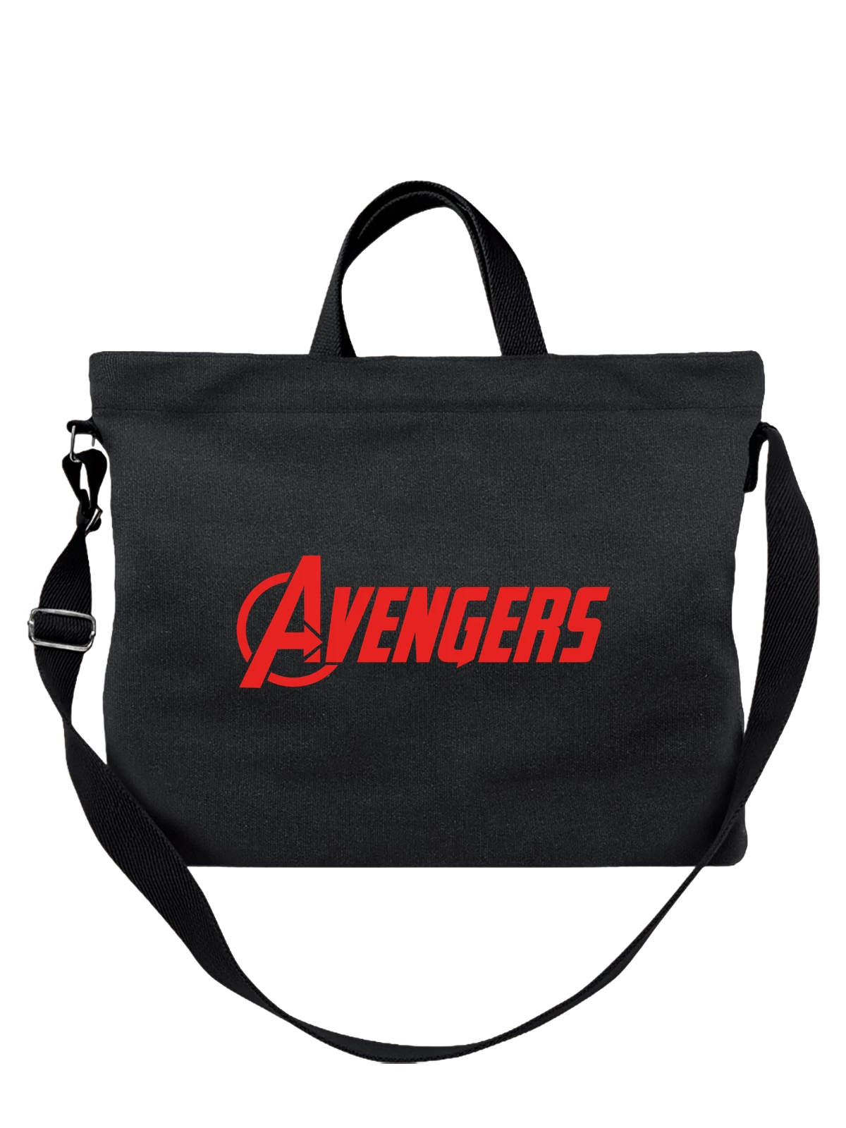 Сумка Avengers чёрная с принтом — битвы за вселенную — Чёрная, фото 1