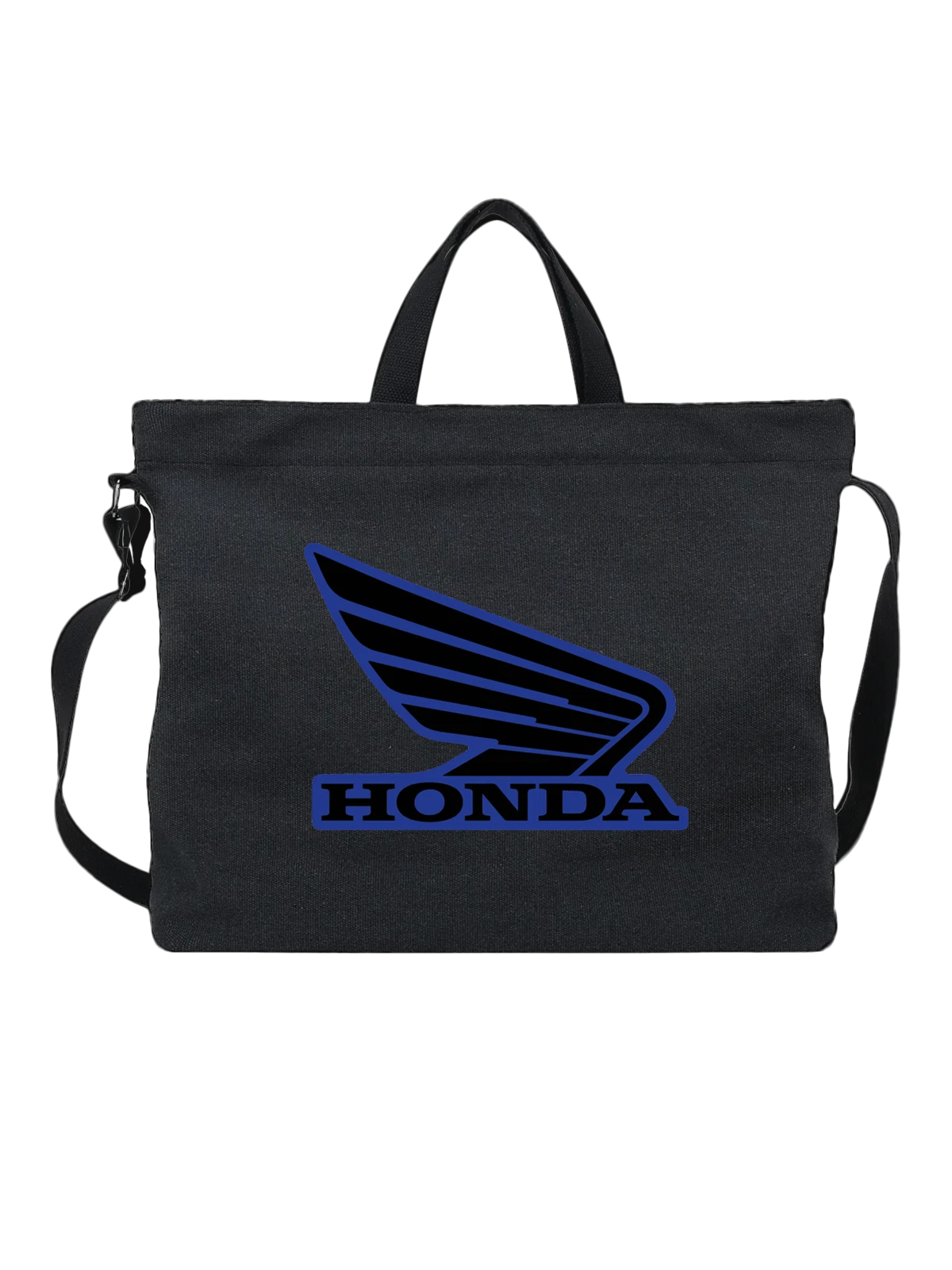 Сумка Honda чёрная с принтом — скорость и свобода — Чёрная, фото 1