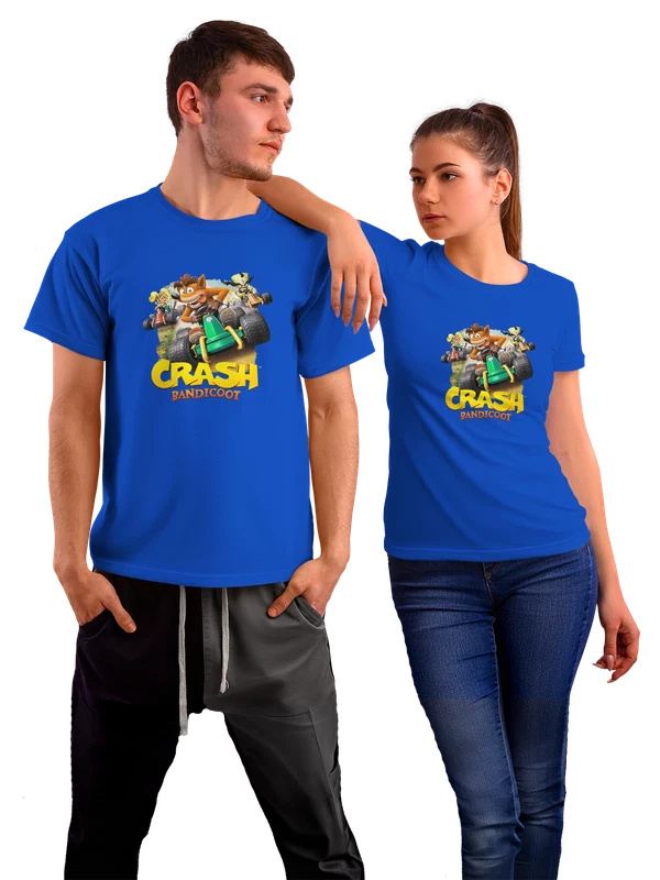 Футболка Crash bandicoot — Синяя, фото 1