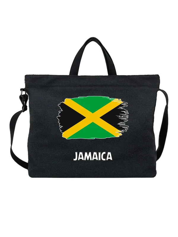 Сумка с флагом Ямайка Jamaica — Чёрная, фото 1
