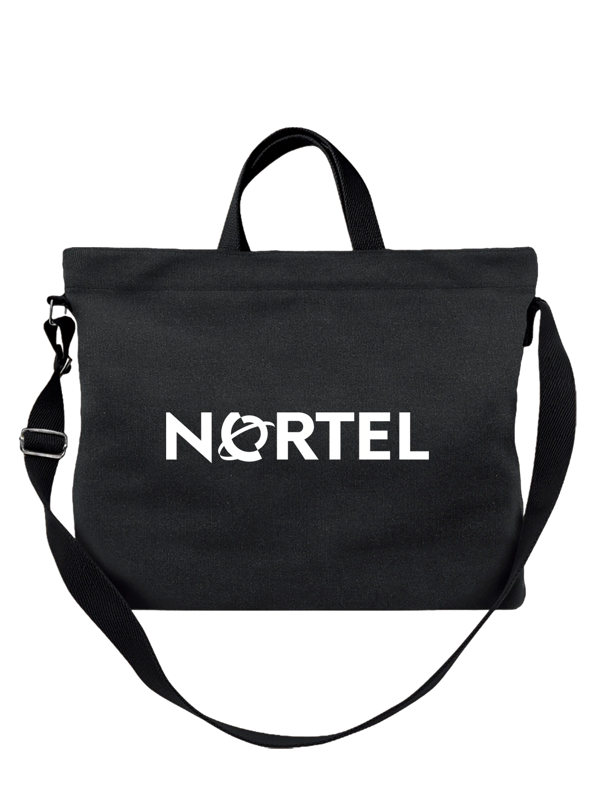 Сумка Nortel чёрная с принтом — цифровой стиль — Чёрная, фото 1