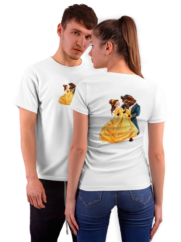 Футболка Красавица и чудовище Beauty and the Beast — Белая, фото 1