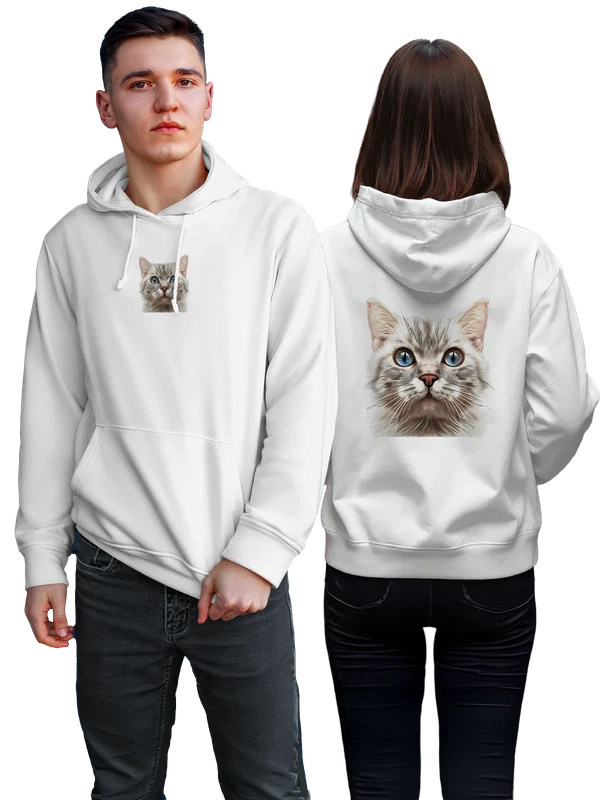 Худи котик — Белая, фото 1