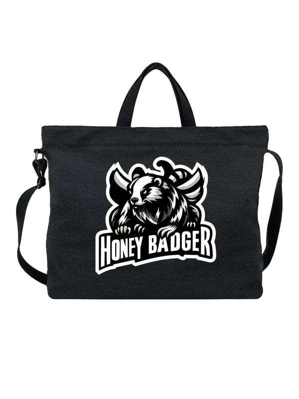 Сумка с медоедом honey badger — Чёрная, фото 1