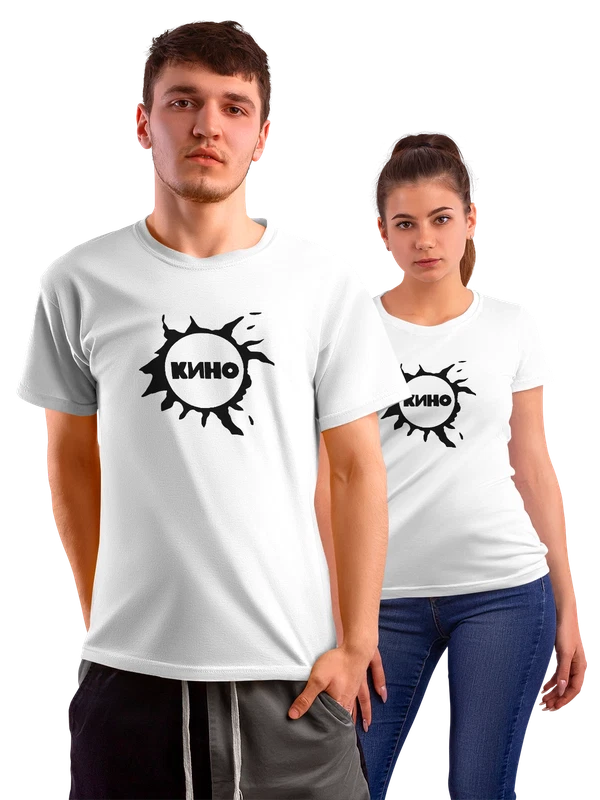 Футболка Кино с логотипом — Белая, фото 1