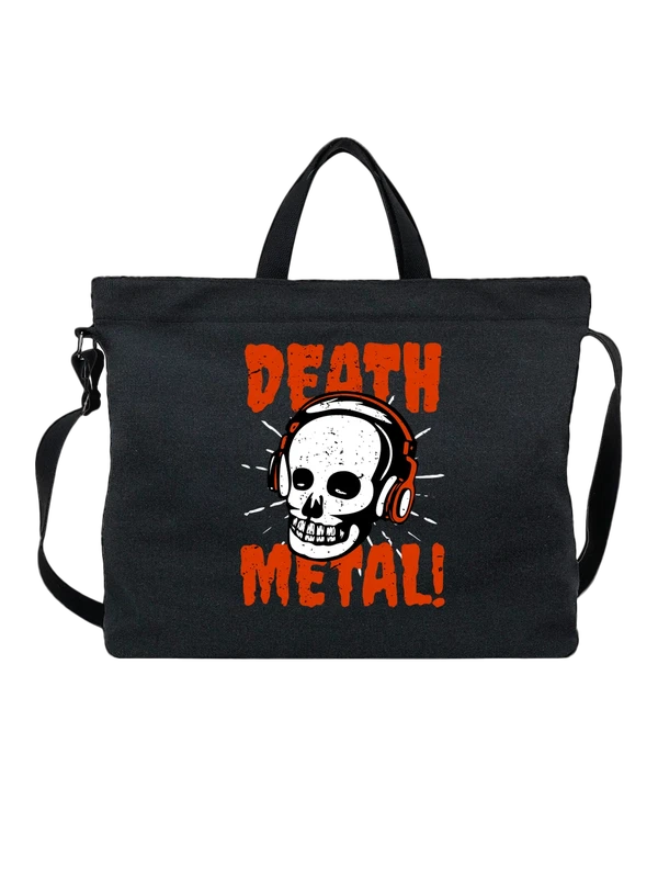 Сумка Череп Death metal — Чёрная, фото 1