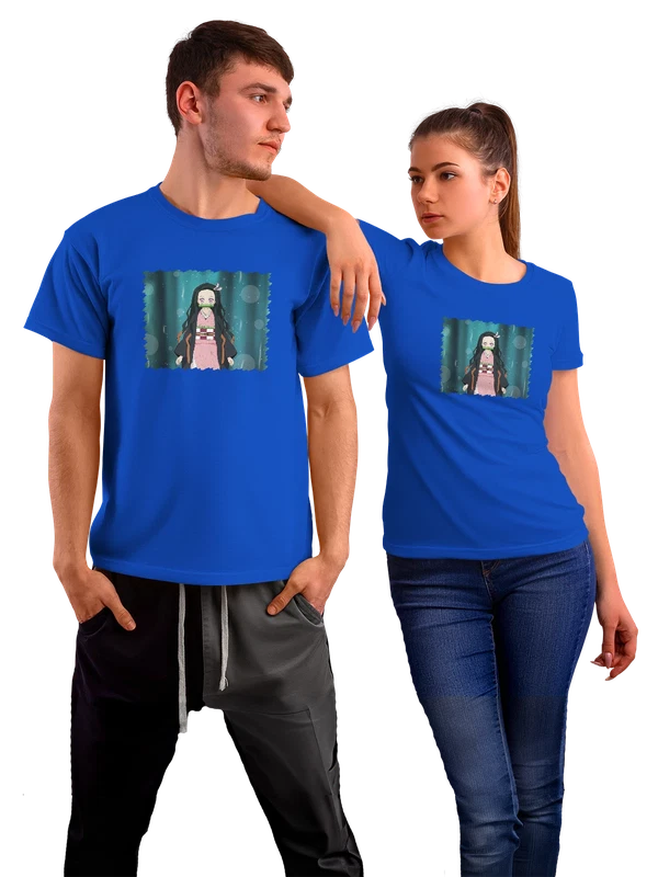 Футболка Anime Nezuko Kamado — Синяя, фото 1
