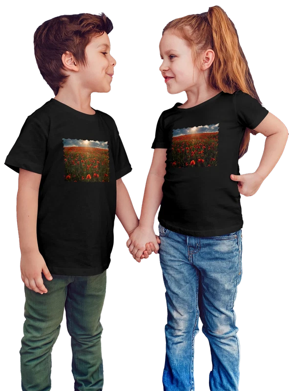 Футболка Природа Маки — Чёрная, фото 1