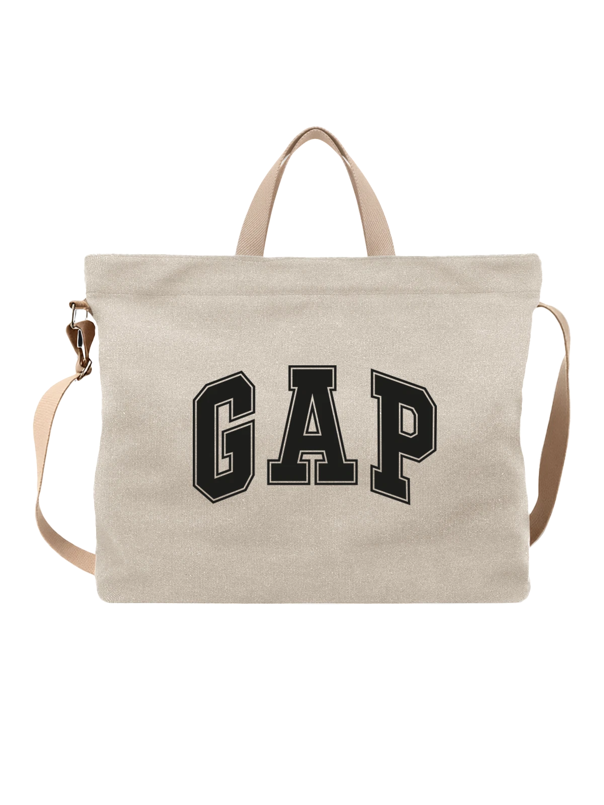 Сумка Gap белая с принтом — джинсы и базовые вещи — Белая, фото 1