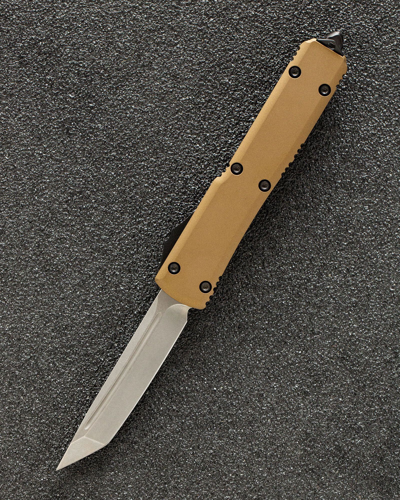 Автоматический складной нож SteelBro Ultratech T/E Tanto Cerakote Burnt Bronze VG-10 123-10BRBZCS (бронзовый-металик)