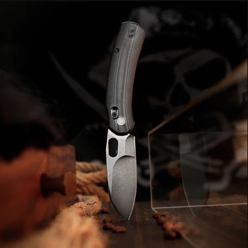 Складной туристический нож TRIVISA Lamb-03B клинок N690 рукоять G10 (черный-черный)