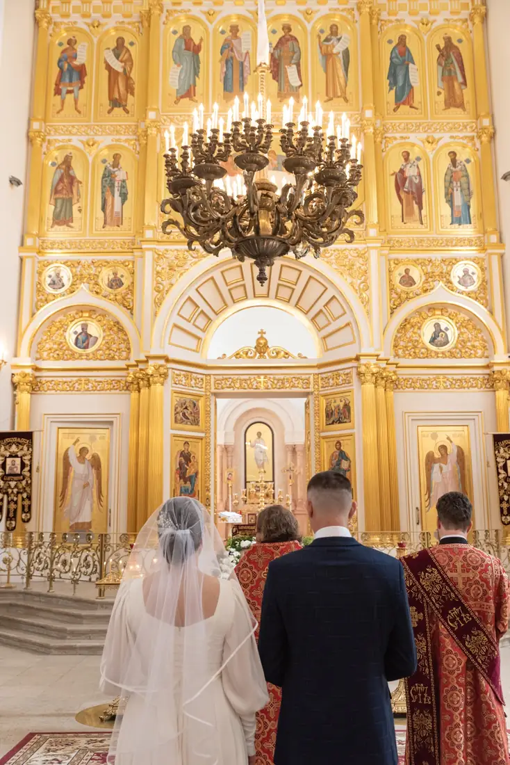 Серия фотографий венчания в Екатерининском соборе в Пушкине